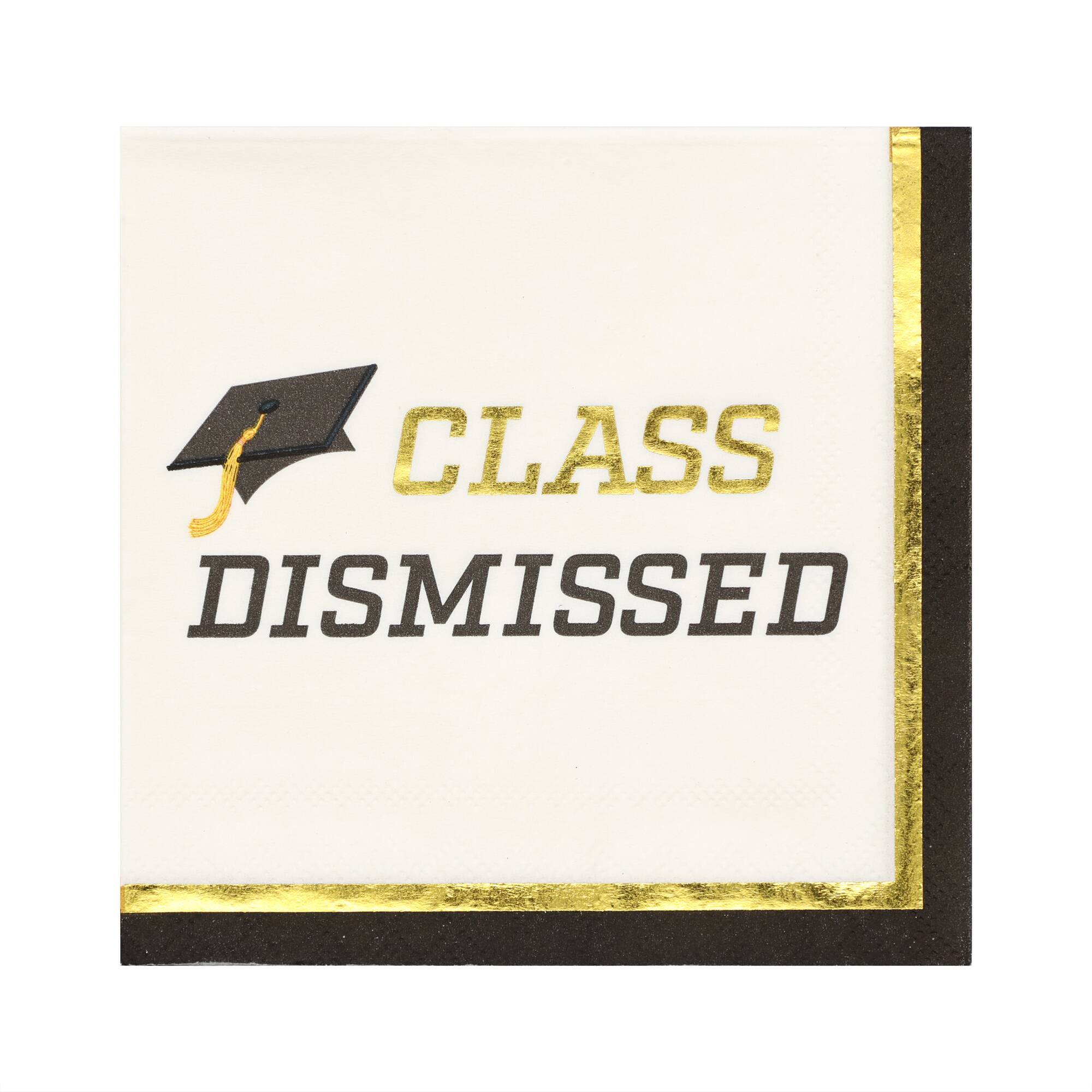 Graduation Class Dismissed Beverage Napkins, 20ct. by Celebrate It™